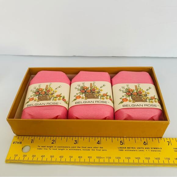 NEW Vintage Ben Rickert Belgian Rose Luxury Soap - Picture 6 of 7